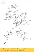 37PF74130000, Yamaha, capa, apoio para os pés yamaha yp 125 250 2010 2011 2012 2013, Novo