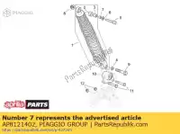 AP8121402, Piaggio Group, Schokbreker bus aprilia  rsv rsv tuono scarabeo 125 150 200 250 1000 1999 2000 2001 2002 2003 2004 2005 2006 2007 2008 2009, Nieuw