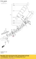 1445928H00, Suzuki, klem, connector suzuki  rm z rmx 250 450 2008 2009 2010 2011 2012 2014 2015 2016 2017 2018 2019, Nieuw