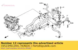Ici, vous pouvez commander le tuyau, dérivation auprès de Honda , avec le numéro de pièce 19523MEL000: