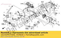 tube comp. B, water van Honda, met onderdeel nummer 16192MCT000, bestel je hier online: