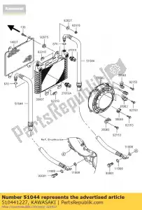 kawasaki 510441227 tube-assy, ??l = 1080 kvf360-a1 - Il fondo