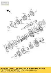 Ici, vous pouvez commander le transmission par arbre auprès de Kawasaki , avec le numéro de pièce 131271237: