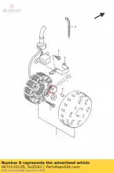 Ici, vous pouvez commander le écrou auprès de Suzuki , avec le numéro de pièce 083161012B: