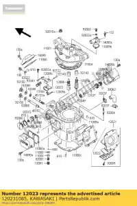 kawasaki 120231085 valvola di ritegno, principale kdx220-a2 - Il fondo