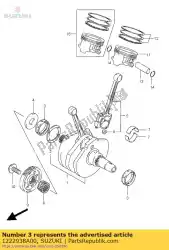 Here you can order the bearing c. Shaft from Suzuki, with part number 1222938A00: