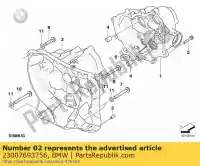 23007693756, BMW, caixa de transmissão bmw  900 1200 2004 2005 2006 2007 2008 2009, Novo