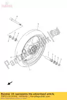 39P251810000, Yamaha, Eixo, roda yamaha fz 800 2011 2012 2013 2014 2015, Novo