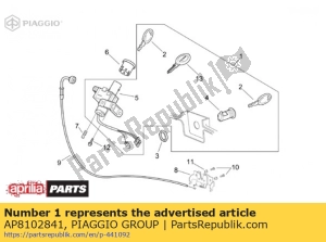 aprilia AP8102841 slot kit - Onderkant