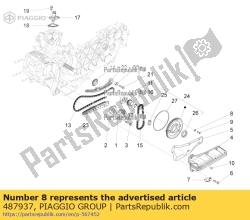 Aprilia 487937, Podk?adka zwyk?a, OEM: Aprilia 487937