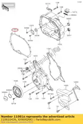 Here you can order the gasket,clutch cover klx110caf from Kawasaki, with part number 110610426: