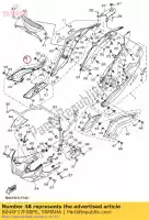 B04XF17F00P0, Yamaha, Bedek zijde 6 sub a yamaha  mt 320 660 2016 2017 2018 2019, Nieuw