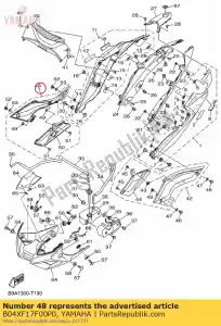 yamaha B04XF17F00P0 couvercle côté 6 sous a - La partie au fond