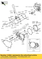 Tutaj możesz zamówić uszczelka pokrywy generatora kx450d6 od Kawasaki , z numerem części 110610084: