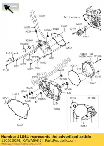 kawasaki 110610084 uszczelka pokrywy generatora kx450d6 - Dół