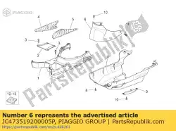 Qui puoi ordinare coperchio candela grigio da Piaggio Group , con numero parte JC473519200005P: