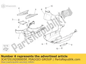 Piaggio Group JC473519200005P coperchio candela grigio - Il fondo