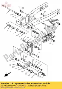 yamaha 933999993500 rodamiento (3xp) - Lado inferior