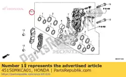 Tutaj możesz zamówić podzes. Zacisku, l. Ks. Od Honda , z numerem części 45150MKCA01: