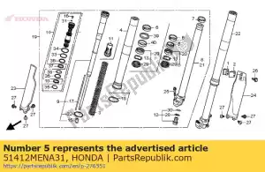 Honda 51412MENA31 ring, back up - Bottom side