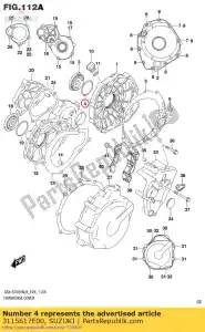 suzuki 3115617E00 o-ring, alt. - Lado inferior