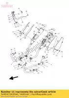 5VKE47282000, Yamaha, protetor, muff 2 s3 yamaha xt 660 2007, Novo