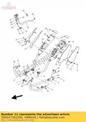 Tutaj możesz zamówić ochraniacz, mufka 2 s3 od Yamaha , z numerem części 5VKE47282000: