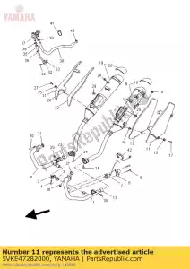 yamaha 5VKE47282000 protector, muff 2 s3 - Lado inferior