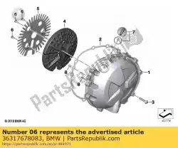 Here you can order the oval head screw from BMW, with part number 36317678083: