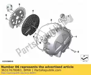 bmw 36317678083 oval head screw - Bottom side