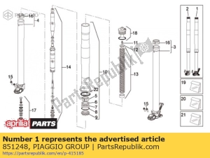 aprilia 851248 lh hub cpl. - Onderkant