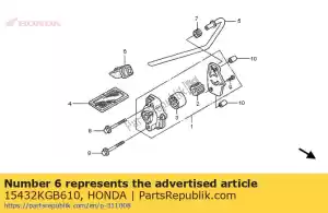 honda 15432KGB610 przelotka, rura odprowadzaj?ca olej - Dół