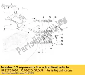 Piaggio Group 67227800BR ochrona tylna - Dół