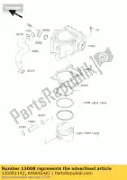 130081142, Kawasaki, anel-conjunto-pistão, std kawasaki kvf400 4x4 400 , Novo