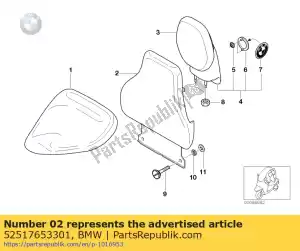 bmw 52517653301 backrest - Lower part