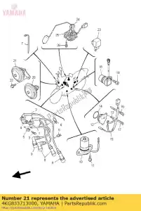 yamaha 4KG833713000 klaxon - La partie au fond