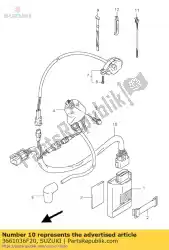 Here you can order the harness,wiring from Suzuki, with part number 3661036F20:
