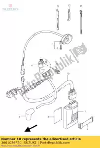 Suzuki 3661036F20 harness,wiring - Bottom side