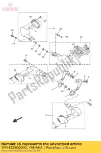 yamaha 1PHH33300000 conjunto de luz intermitente trasera 1 - Lado inferior