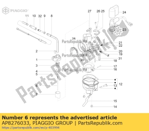 aprilia AP8276033 conische pen a13 - Onderkant