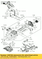 140730196, Kawasaki, conduit, admission kawasaki ninja r ex250 k 250r 250 , Nouveau