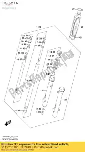 suzuki 5115233300 przewodnik, widelec inne - Dół