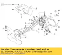 65327100AF, Piaggio Group, Copertina posteriore piaggio carnaby t e 200 4 3, Nuovo