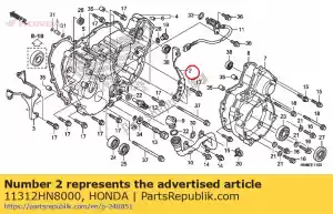 Honda 11312HN8000 reste, r. rr. côté moteur - La partie au fond