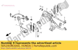 Ici, vous pouvez commander le ressort, béquille principale auprès de Honda , avec le numéro de pièce 50520GW2000: