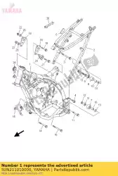 Aquí puede pedir marco delantero comp. De Yamaha , con el número de pieza 5UN211010000: