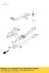 Here you can order the pedal comp,brak from Suzuki, with part number 4311047H00: