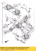 3HE1411A0000, Yamaha, Block jet assy yamaha fzr genesis 600, New