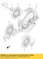 5471122D00, Suzuki, Eixo dianteiro suzuki vz marauder  rgv rgv250 vz800 800 250 , Novo