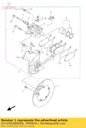 remschijf achter van Yamaha, met onderdeel nummer 2D12582W0000, bestel je hier online: